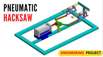 PNEUMATIC HACKSAW MACHINE | MECHANICAL ENGINEERING PROJECT PNEUMATIC POWER HACKSAW| MINI PROJECT