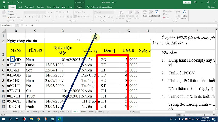 Công thức tính đơn vị tính trong Excel