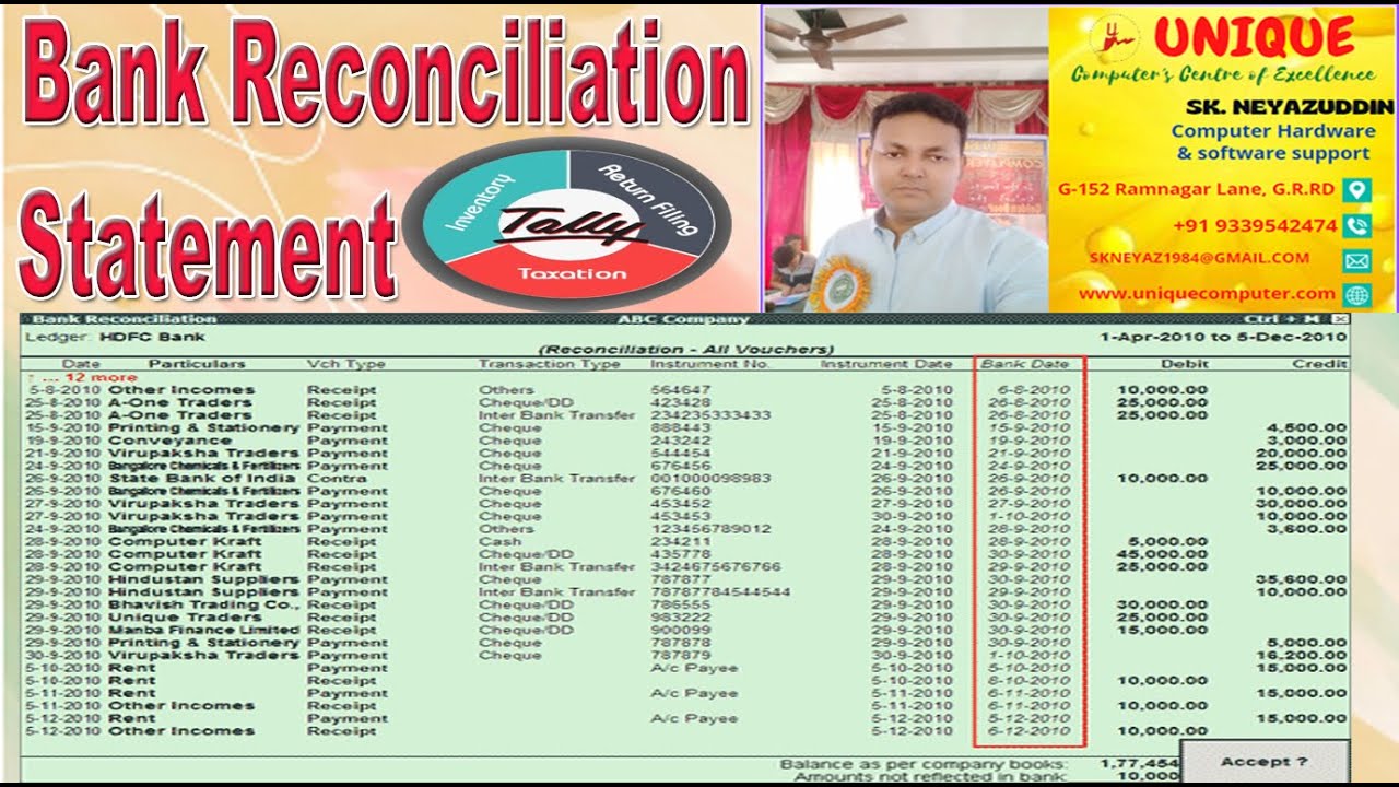 BANK RECONCILIATION STATEMENT BRS IN TALLY tallyerp9 tallyprime bank-reconciliation-statement-brs-in-tally-tallyerp9-tallyprime