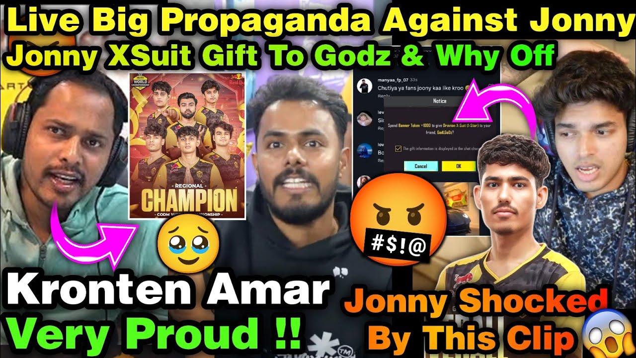 Kronten Amar Very Proud 🥰Live Exposed Create Hate Against Jonny 🤬Jonny Gift X Suit To Godz 🥹Why Off✅