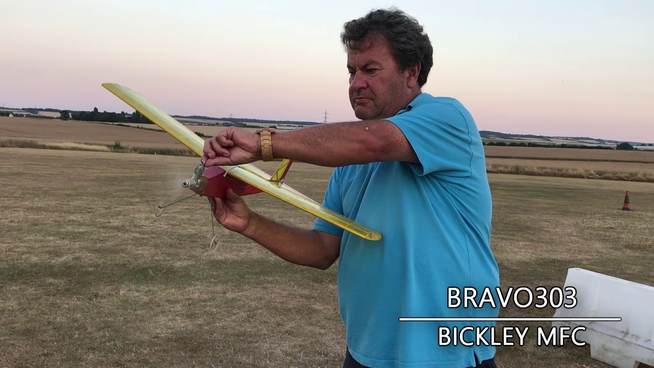 Vintage Diesel RC Plane Bickley Avicraft Weekend 2018 - BMFC