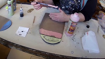 Underglaze Surface Design Technique: Mishima/Inlay