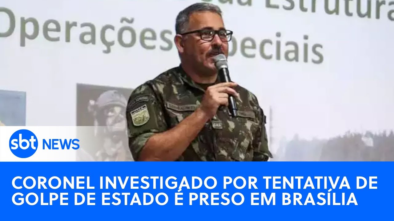 🔴 SBT News na TV: Investigado por tentativa de golpe de Estado, coronel é preso em Brasília