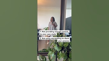 Avoid these 3 mistakes in your UX portfolio #productdesign #UXportfolio #uxdesigner