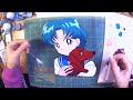 How to paint replica animated cels