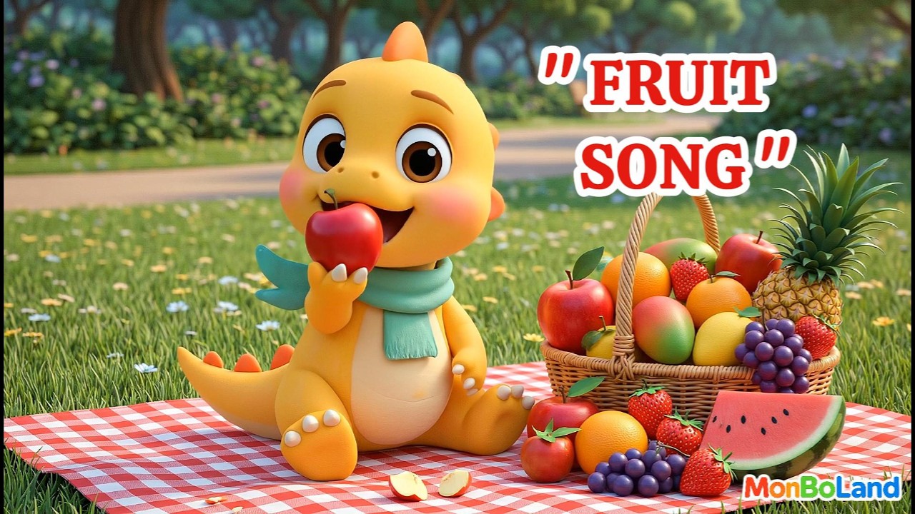 Fruit Song for Kids 🍎🍌 | Learn Fruits with Music | MonBoLand - YouTube