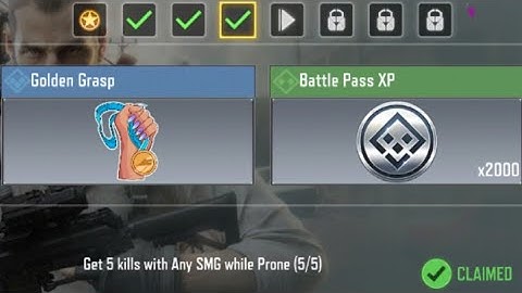 Call Of Duty Mobile Get 5 kills with Any SMG while Prone Task Complete