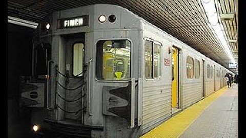 TTC Bloor-Danforth Line 2 H5 rear window view ride from keele to old mill stn