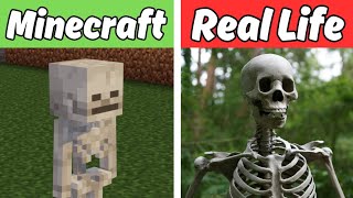 Minecraft vs Real Life | Minecraft in Real Life (items, animals, mobs)