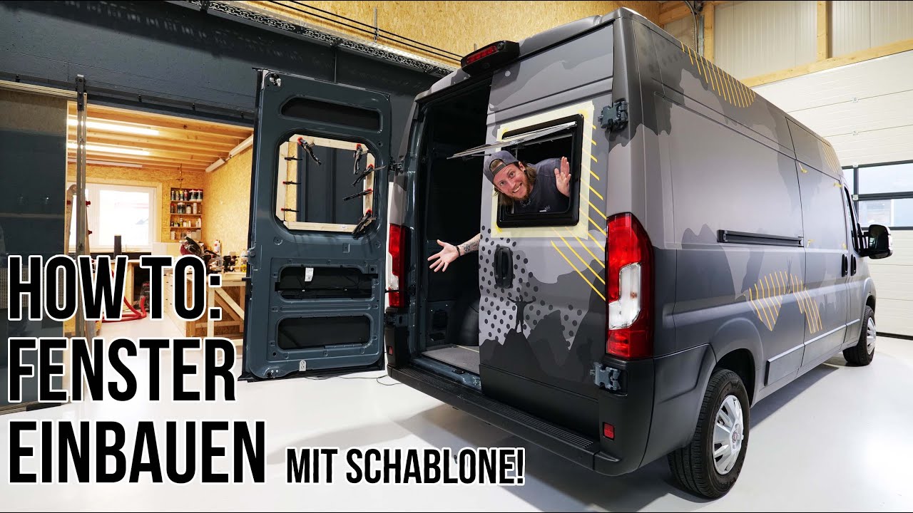 🚐 5x Dometic S4 Camping Fenster in Fiat Ducato Campervan einbauen mit