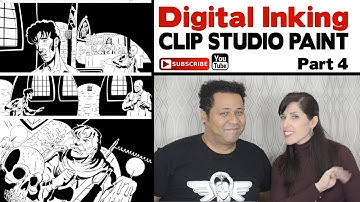Digital Inking Tutorial Using Clip Studio Paint (Manga Studio) Part 4