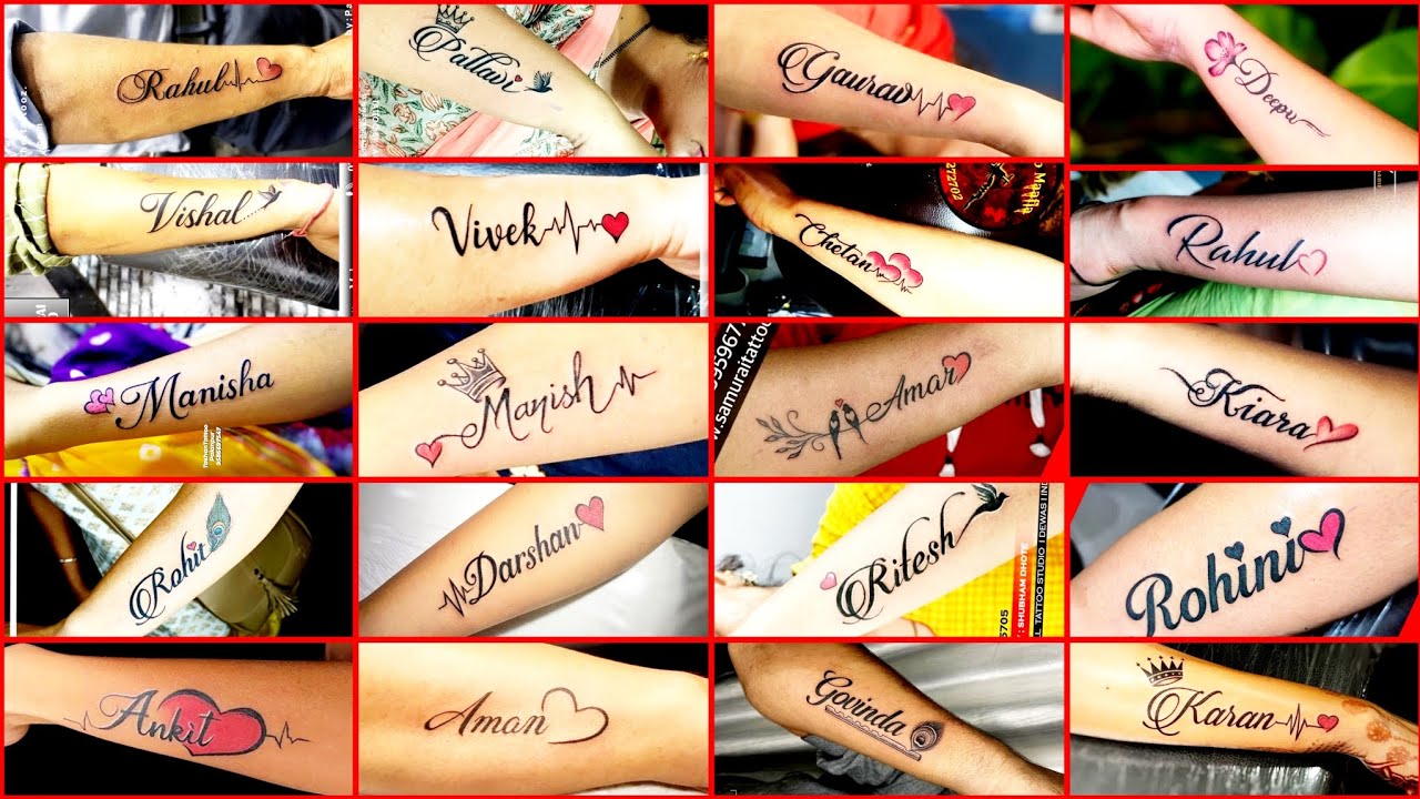 30+ Best Name Tattoo Designs for Men and Women