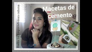 Como hacer macetas de cemento super facil y rapido, un buen producto para tu negocio