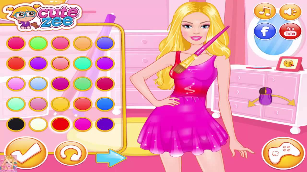 Emoji Dress Designer Barbie Dress Design Games for Girls - YouTube