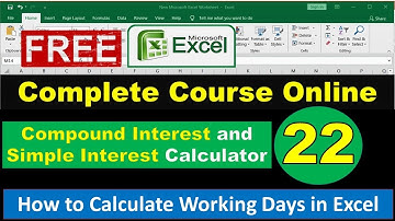 Compound Interest and Simple Interest in Excel - How to calculate Interest in Excel