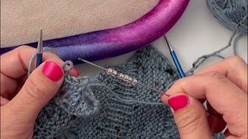 Beaded Bind Off Tutorial for the Coastal Cowl