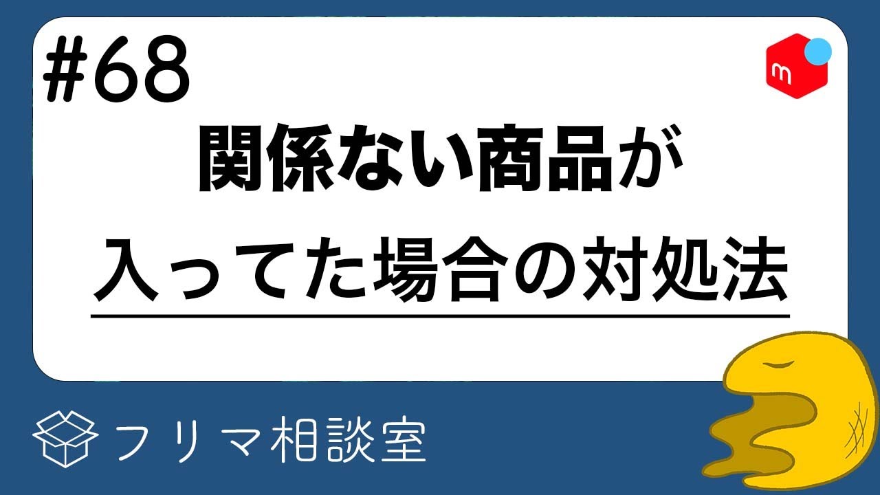 メルカリ】関係ない商品が入ってたら、どうする？他、質問に回答します