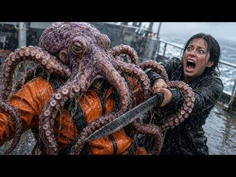 Genetically mutated octopus hunts in the deep sea!