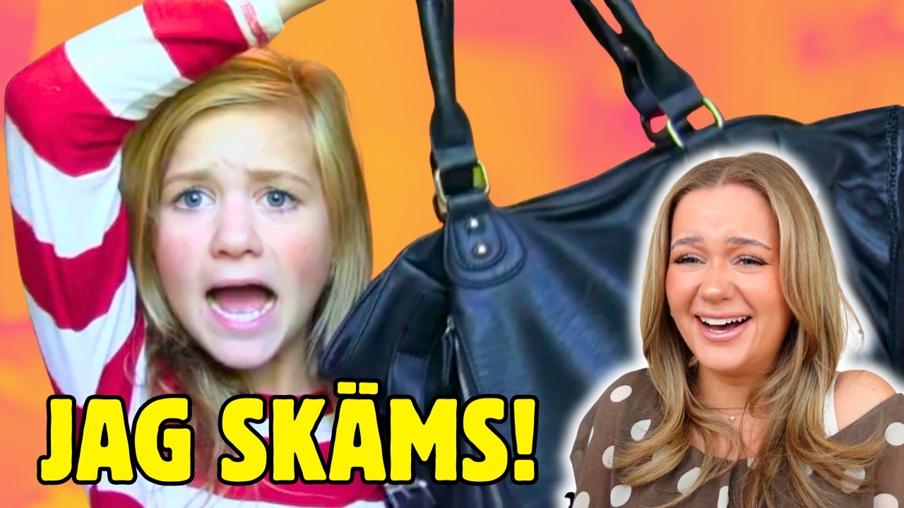 VAD HAR LISA 12 ÅR I SIN SKOLVÄSKA? Reagerar På Gamla Videos