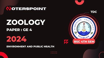 BSc 4th Sem Zoology Question Paper 2024 Dibrugarh University | Environment and Public Health GE 4