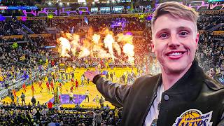 English Fan Experiences First NBA Game! (Lebron vs Steph Curry)