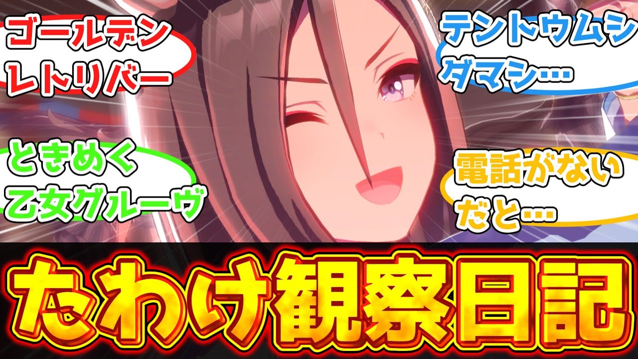 「エアグルーヴのたわけ日記」に対するトレーナーの反応集【ウマ娘反応集】【ウマ娘プリティーダービー】