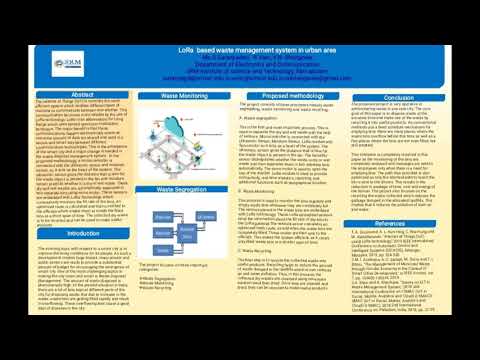 IWCSET 2020- LoRa based Waste management system for urban areas