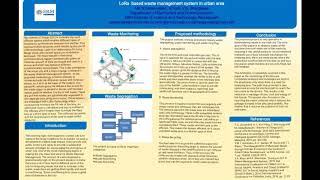 IWCSET 2020- LoRa based Waste management system for urban areas