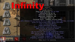 Diablo II Resurrected Rune Words - Infinity (Ber Mal Ber Ist)