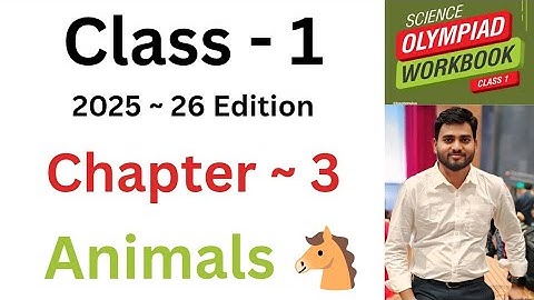 NSO National Science Olympiad | Class - 1 | C- 3 | Animals |   Questions | By - Sudhir Sir