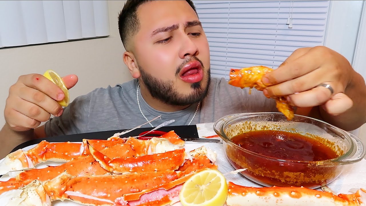 King Crab Bloves Sauce MUKBANG