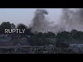 Greece: Smoke billows over Moria camp again after fires force thousands to flee