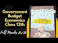 GOVERNMENT BUDGET PROJECT || Budget 2024-25 || Class XII | CBSE | Economics Project