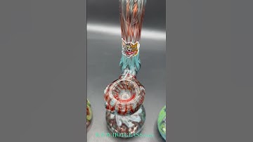 Bam! Some mad color in these glass Sherlock bubblers | Colorful American hand blown glass