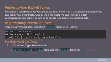 Converting isPrime Function: From Python to Haskell Made Easy