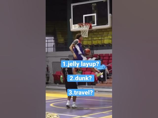 You tell me jelly layup dunk or travel #basketball #viral #dunker #jellylayup #travel #nba #repost