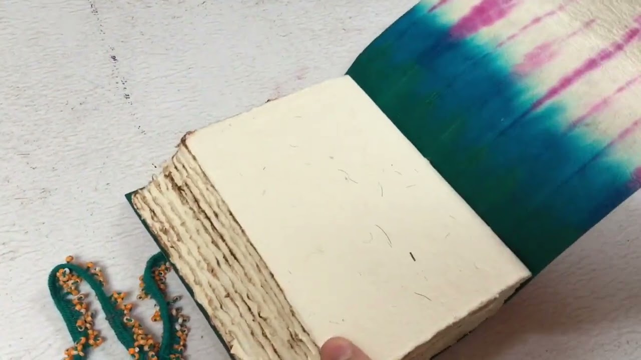 Mughal, hand bound leather journal or sketchbook