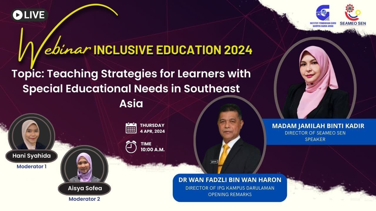 WEBINAR INCLUSIVE EDUCATION 2024 - YouTube