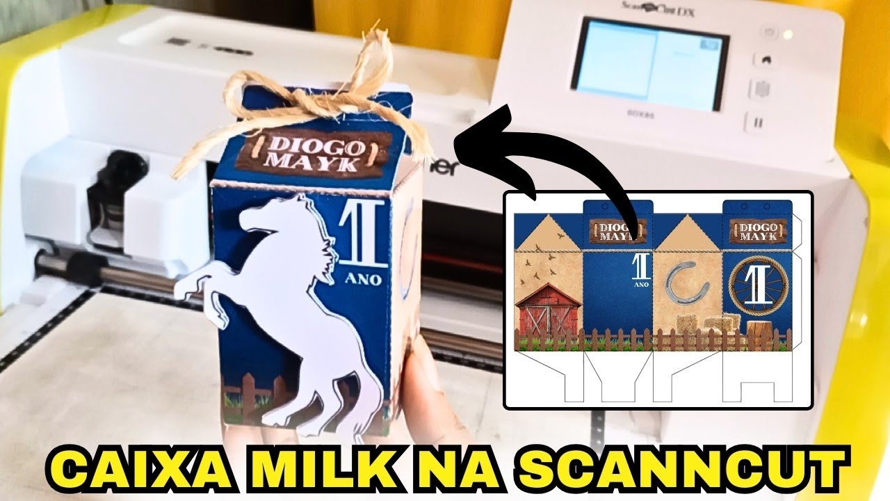 Como cortar CAIXA MILK na SCANNCUT sem CanvasWorkspace | Dicas | Fácil e Rápido