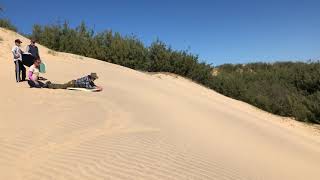 Over 70 years young and Sandboarding with 1770 LARC! Tours