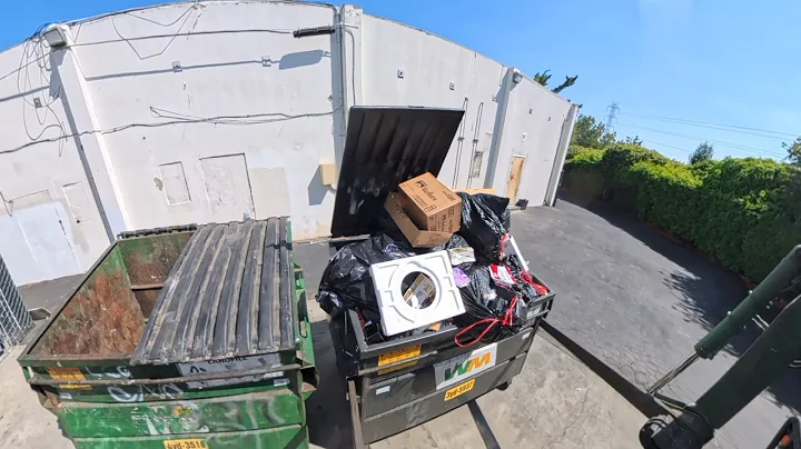 Waste Management commercial front load garbage truck 