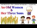 An Old Women &amp; Her Three Sons // Learn English With Stori