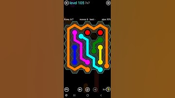 How To Solve Flow Free Hexes 7x7 Mania Level 105 Board Walk Through Solution Walkthrough