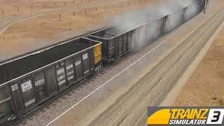 unloading coal in the middle of knowhere | Trainz 3
