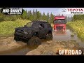 Spintires: MudRunner - 2014 TOYOTA 4RUNNER Towing a Semi Truck through the Swamp