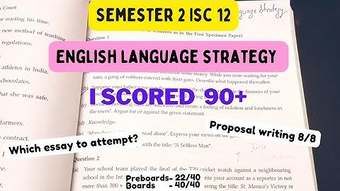 English language Tips For Boards | ISC 12 | Score 40/40 | Best Strategy