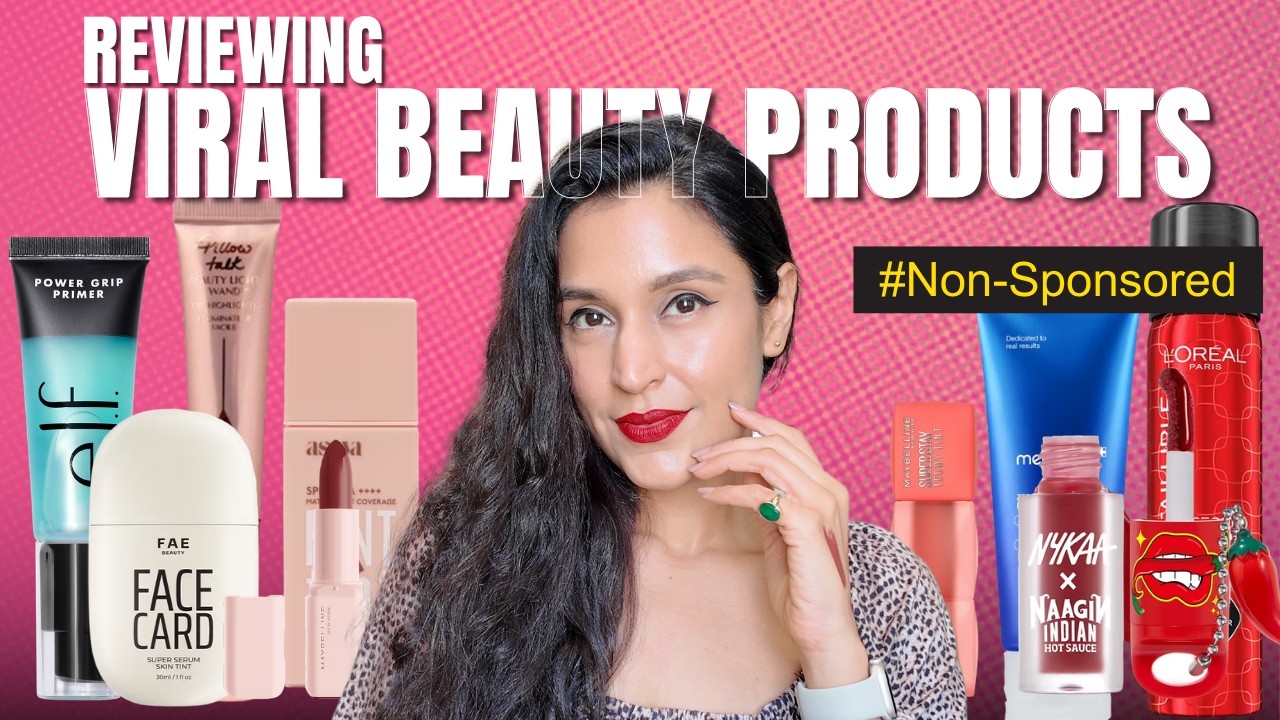 Reviewing Viral Beauty Products | NYX, Maybelline, Asaya, L'oreal, Deconstruct, FAE | Chetali Chadha