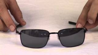 oakley square wire polarized rectangular sunglasses