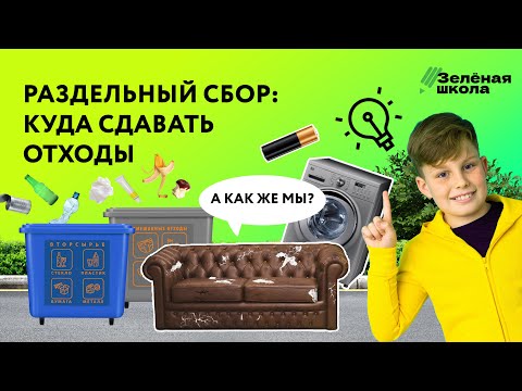 Раздельный сбор отходов: куда сдать полезные отходы | Урок 2. Старшие классы