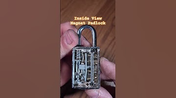 Inside View - Magnet Padlock #shorts #lockpicking #locksport #security #magnet #edc #diy #tools